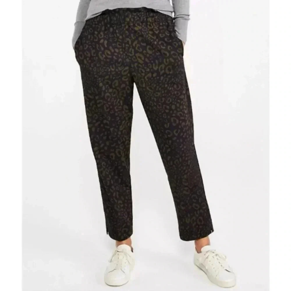 NWT Ann Taylor Animal Print Paperbag Pants